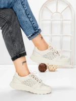 Pantofi Casual Dama din piele naturala K250-1 CREAM | GALLOP