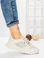 Pantofi Casual Dama din piele naturala K250-1 CREAM | GALLOP