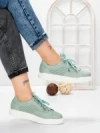 Pantofi Casual Dama din piele naturala KD87981 GREEN | BERLINER