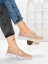 Balerini Dama din piele naturala K242-4 PINK | GALLOP