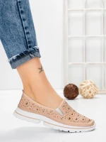 Balerini Dama din piele naturala K242-4 PINK | GALLOP