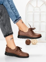 Pantofi Casual Dama din piele naturala 231151 BROWN | GALLOP