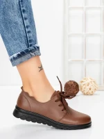 Pantofi Casual Dama din piele naturala 231151 BROWN | GALLOP