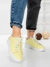 Pantofi Casual Dama din piele naturala K243-1 YELLOW | GALLOP