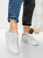 Pantofi Casual Dama din piele naturala K251-1 WHITE | GALLOP