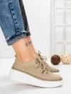 Pantofi Casual Dama din piele naturala K244-1 APRICOT | GALLOP