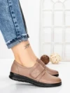 Pantofi Casual Dama din piele naturala 1753Q12 CAMEL | STEPHANO