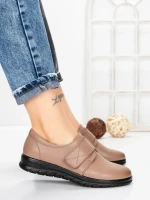 Pantofi Casual Dama din piele naturala 1753Q12 CAMEL | STEPHANO