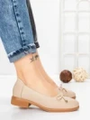 Balerini Dama din piele naturala 3651 APRICOT | BERLINER