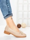 Balerini Dama din piele naturala 3651 APRICOT | BERLINER