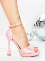 Sandale Dama cu Toc Subtire 5LO7 ROSE | MEI