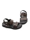 Sandale Barbati din piele naturala S12125 COFFEE | ADVANCER