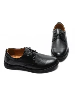 Pantofi Casual Barbati din piele naturala 23535 BLACK | MELS