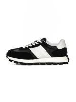 Pantofi Sport Barbati din piele naturala 68010 BLACK | STEPHANO