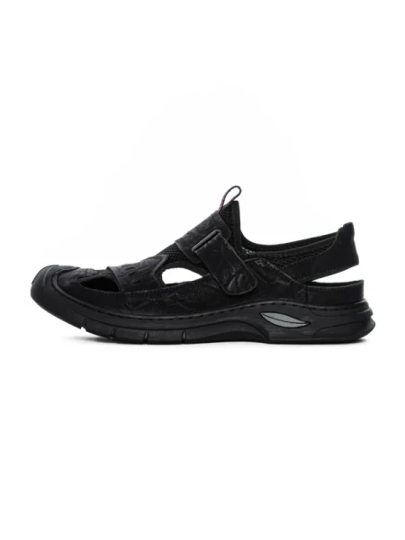 Sandale Barbati din piele naturala 2311 BLACK | MELS
