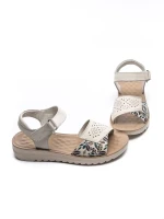 Sandale Dama din piele naturala 27-10 CREAM | FORMAZIONE