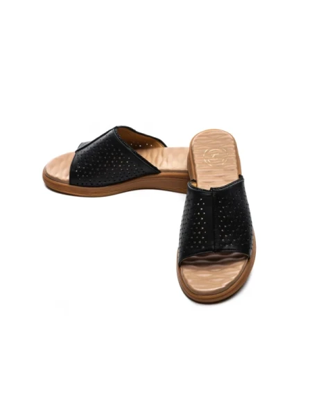 Papuci Dama din piele naturala 22102 BLACK | FORMAZIONE