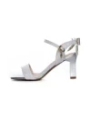 Pantofi cu toc din piele naturala 1299-5 SILVER | FORMAZIONE