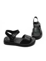Sandale Dama din piele naturala 28-38 BLACK | FORMAZIONE