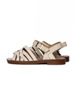 Sandale Dama din piele naturala 1586 CREAM | FORMAZIONE
