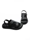 Sandale Barbati din piele naturala 6807 BLACK | ADVANCER