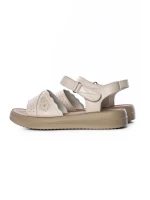 Sandale Dama din piele naturala 246612 CREAM | FORMAZIONE