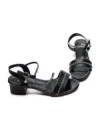 Sandale Dama din piele naturala 22069 BLACK | FORMAZIONE