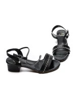 Sandale Dama din piele naturala 22069 BLACK | FORMAZIONE