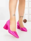 Pantofi cu Toc Gros G60-11 FUSHIA | FESTISIMO
