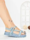 Sandale Dama cu Talpa Joasa LH795 BLUE | CINK ME