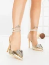 Pantofi Stiletto 8N25-25 GOLD | CINK ME