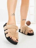 Papuci Dama cu Talpa Joasa LB510-108 KHAKI | CINK ME