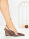 Pantofi Stiletto GH5-5 BROWN | CINK ME