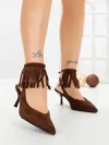 Pantofi Stiletto GH5-20 BROWN | CINK ME