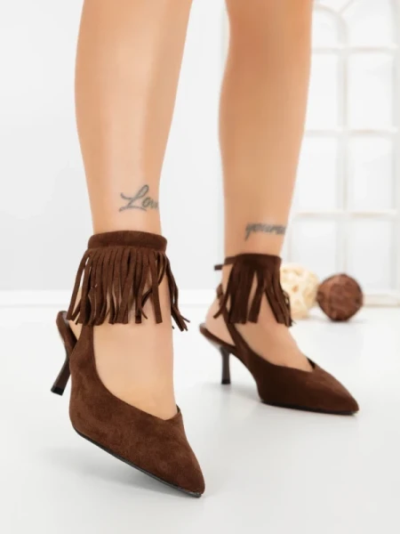 Pantofi Stiletto GH5-20 BROWN | CINK ME