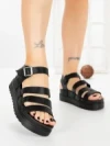 Sandale Dama cu Platforma 98-142 BLACK | VIVIRICH