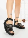 Sandale Dama cu Platforma SX-18 BLACK | VIVIRICH