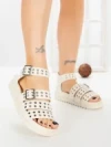 Sandale Dama cu Platforma SX-18 BEIGE | VIVIRICH