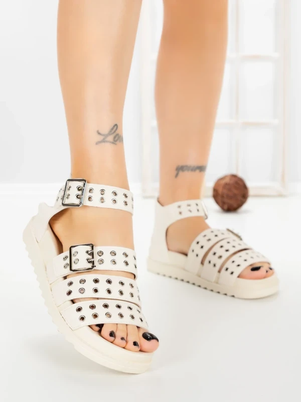 Sandale Dama cu Platforma SX-18 BEIGE | VIVIRICH