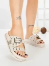 Papuci Dama cu Talpa Joasa 98-20 BEIGE | VIVIRICH