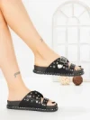 Papuci Dama cu Talpa Joasa 98-20 BLACK | VIVIRICH