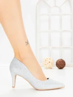 Pantofi Stiletto 698 SILVER | VIVIRICH