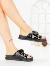 Papuci Dama cu Talpa Joasa 98-19 BLACK | VIVIRICH