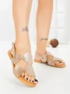 Sandale Dama cu Talpa Joasa SY1141 GOLD | ABLOOM
