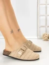 Papuci Dama cu Talpa Joasa 5LE36 KHAKI | MEI