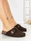 Papuci Dama cu Talpa Joasa 5LE36 BROWN | MEI