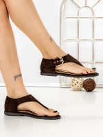 Sandale Dama cu Talpa Joasa 5LE58 MOCHA | MEI