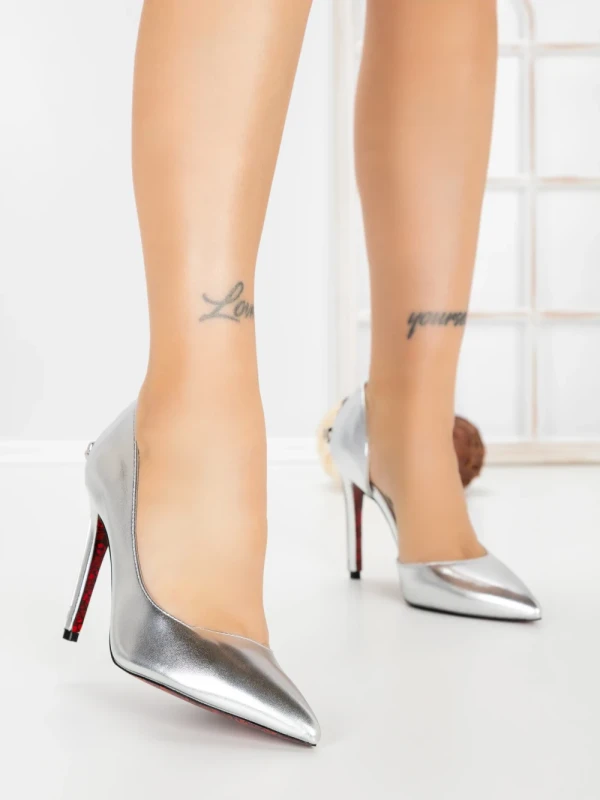 Pantofi Stiletto 6DC2 SILVER | MEI