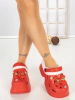 Papuci Dama cu Platforma F63 RED | L.DAY