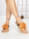Sandale Dama cu Talpa Joasa FB-5070 ORANGE | BUONAROTTI